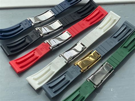 rolex ruber strap|Rolex rubber strap replacement.